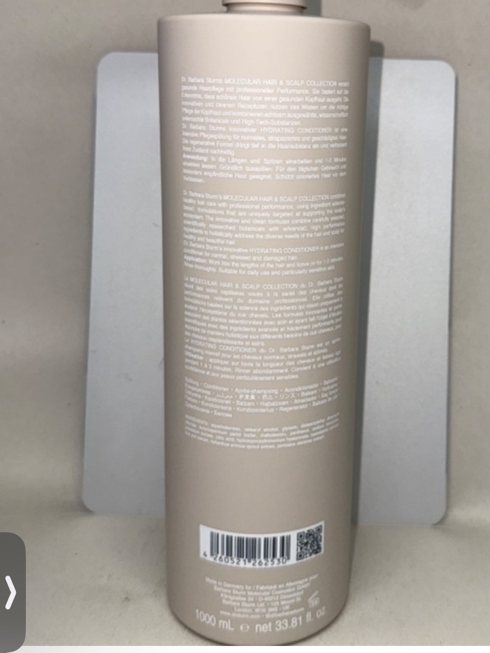 Dr. Barbara Sturm Hydrating Conditioner 33.81 fl oz. 1000ml NEW Large Bottle - Picture 2 of 4
